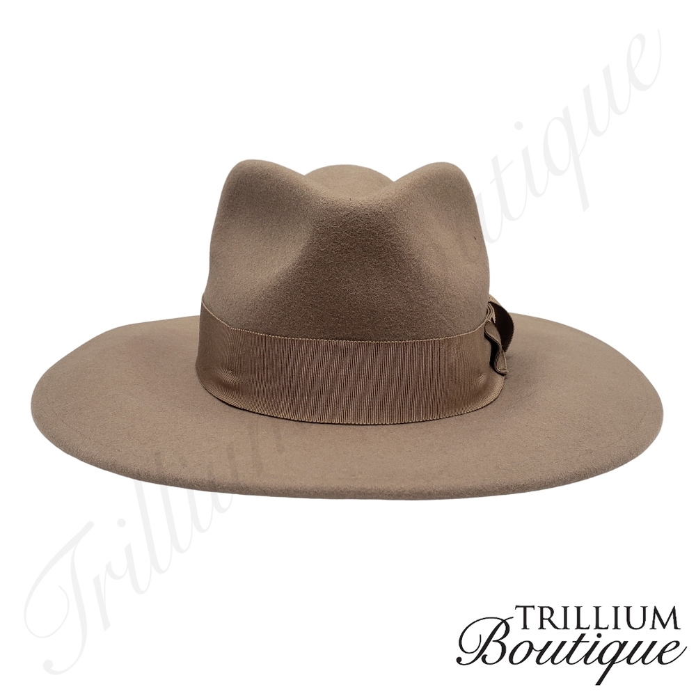 Brixton Hat Joanna Hat Felted 100% Wool Hat Light Tan Medium Outdoor Classic - Picture 11 of 12